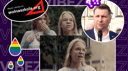 Dziewczyna powtarza słowa Czarnka o LGBTQ+. Nowy spot Wolnej Szkoły daje do myślenia