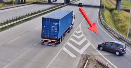 Sceny na A1. Zawróciła i pojechała pod prąd. Jest nagranie