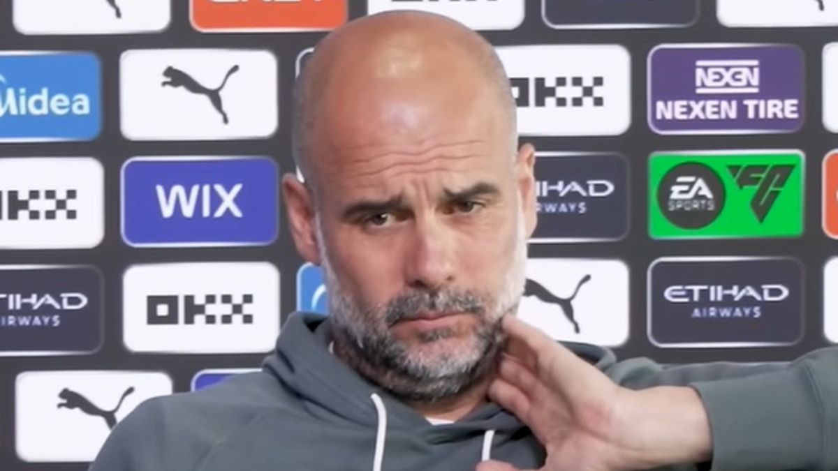 Pep Guardiola na konferencji prasowej