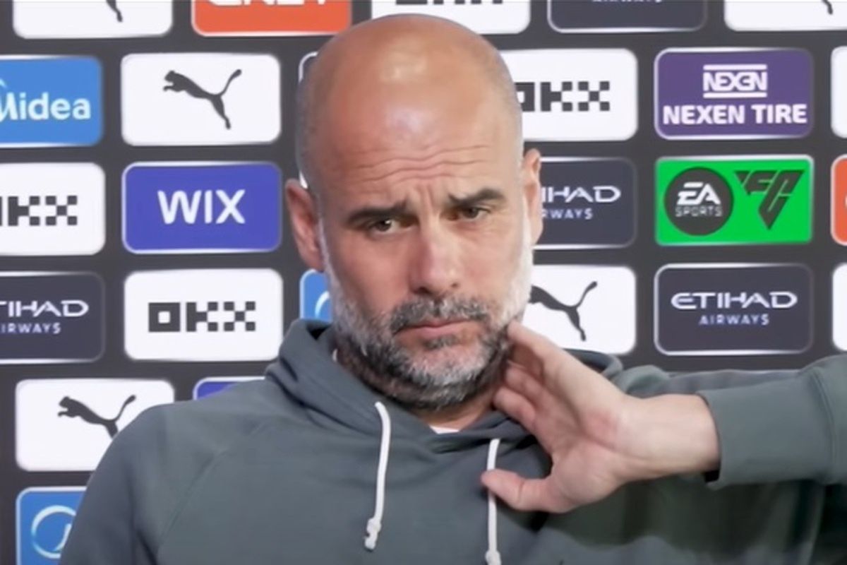 Pep Guardiola na konferencji prasowej