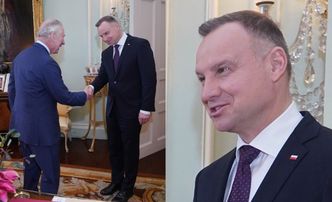 Andrzej Duda na osobistej audiencji u króla Karola III. Ekspert od mowy ciała ocenił POSTAWĘ polskiego prezydenta (ZDJĘCIA)