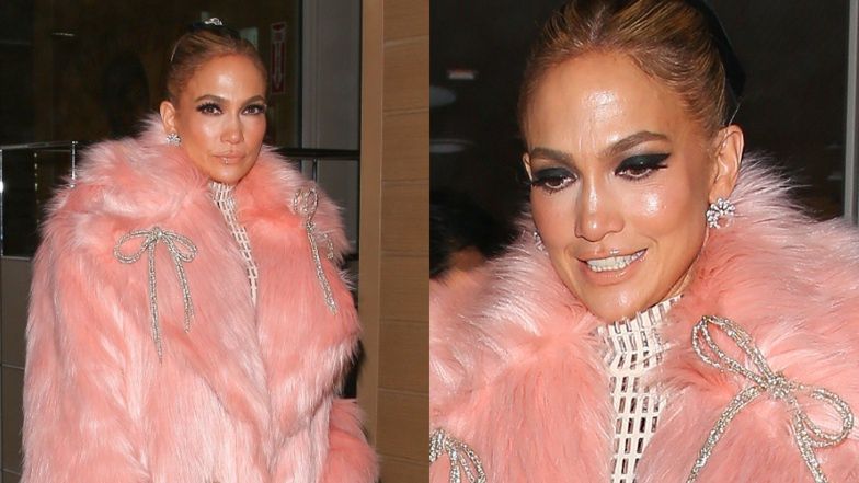 Odpicowana Jennifer Lopez zmierza na kolację. Udany makijaż?