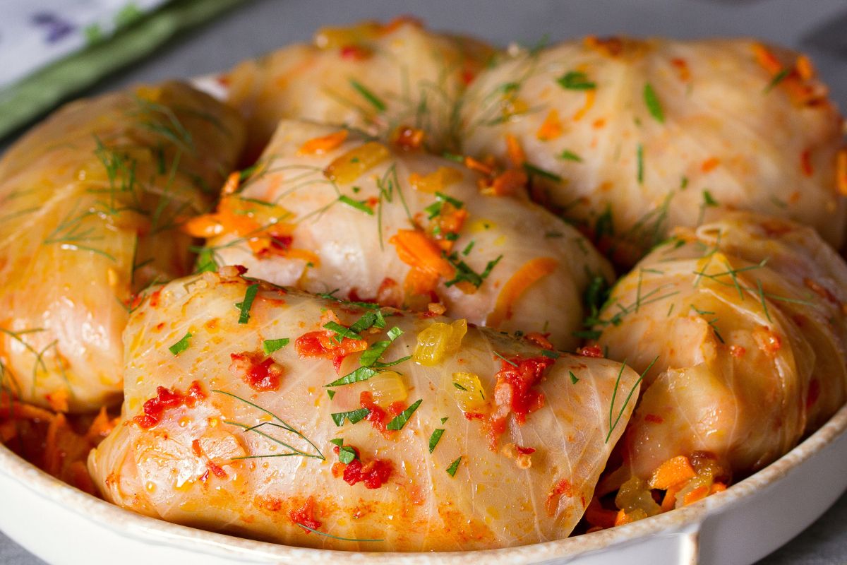 Gołąbki z wkładką na bazie tofu