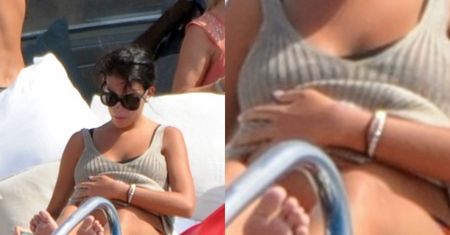 Dziewczyna Cristiano Ronaldo pręży brzuch na Ibizie. Jest w ciąży? (ZDJĘCIA)