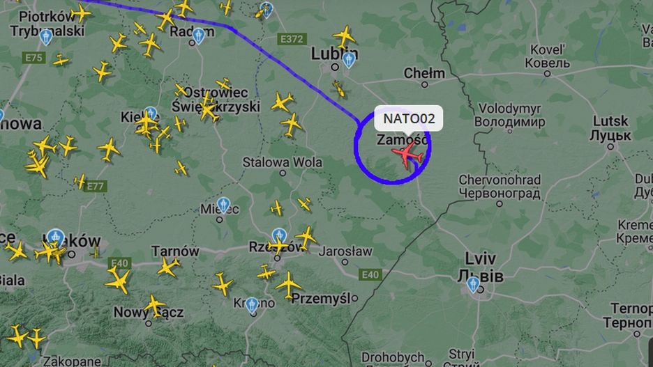 Boeing E-3A Sentry nad Polską