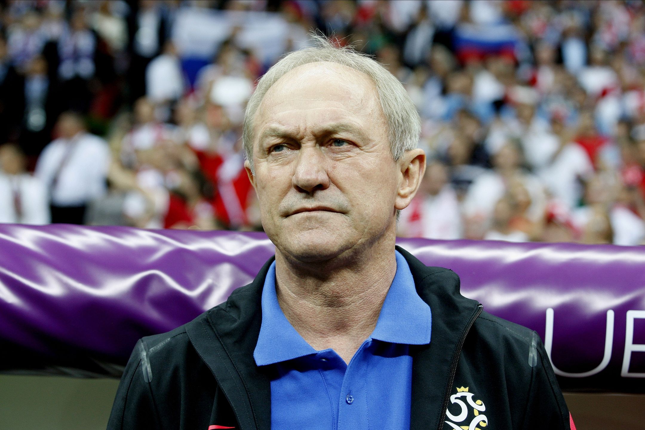 WARSAW, POLAND - June 12: Franciszek Smuda, Head Coach Of Poland portrait before the UEFA Euro 2012 Group A match between Poland and Russia at National Stadium on June 12, 2012 in Warsaw, Poland. (Photo by Richard Sellers/Sportsphoto/Allstar via Getty Images)