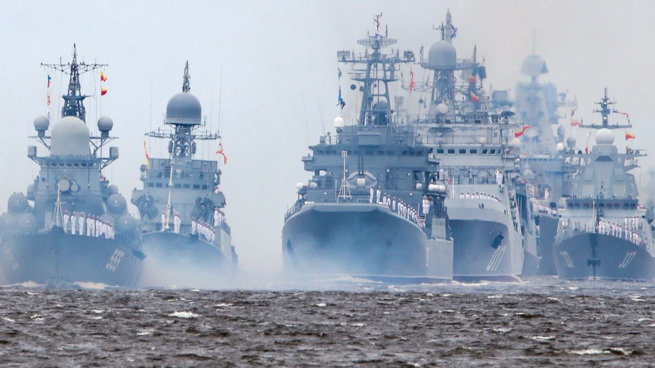 Russian Navy conducts large-scale maneuvers across five seas