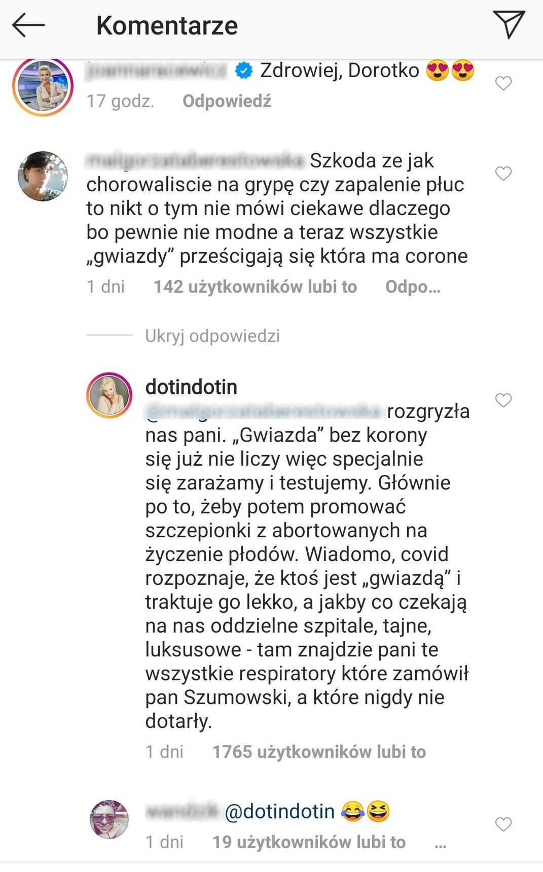 Burza w komentarzach pod postem Doroty Szelągowskiej