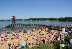 Dąbrowa Górnicza. Tłumy na plaży nad Pogorią. Ruszył letni sezon