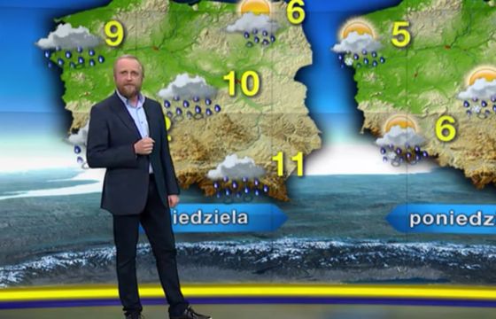 Piotr Adamczyk jako prezenter pogody w TVN promował „Całe szczęście” (wideo)