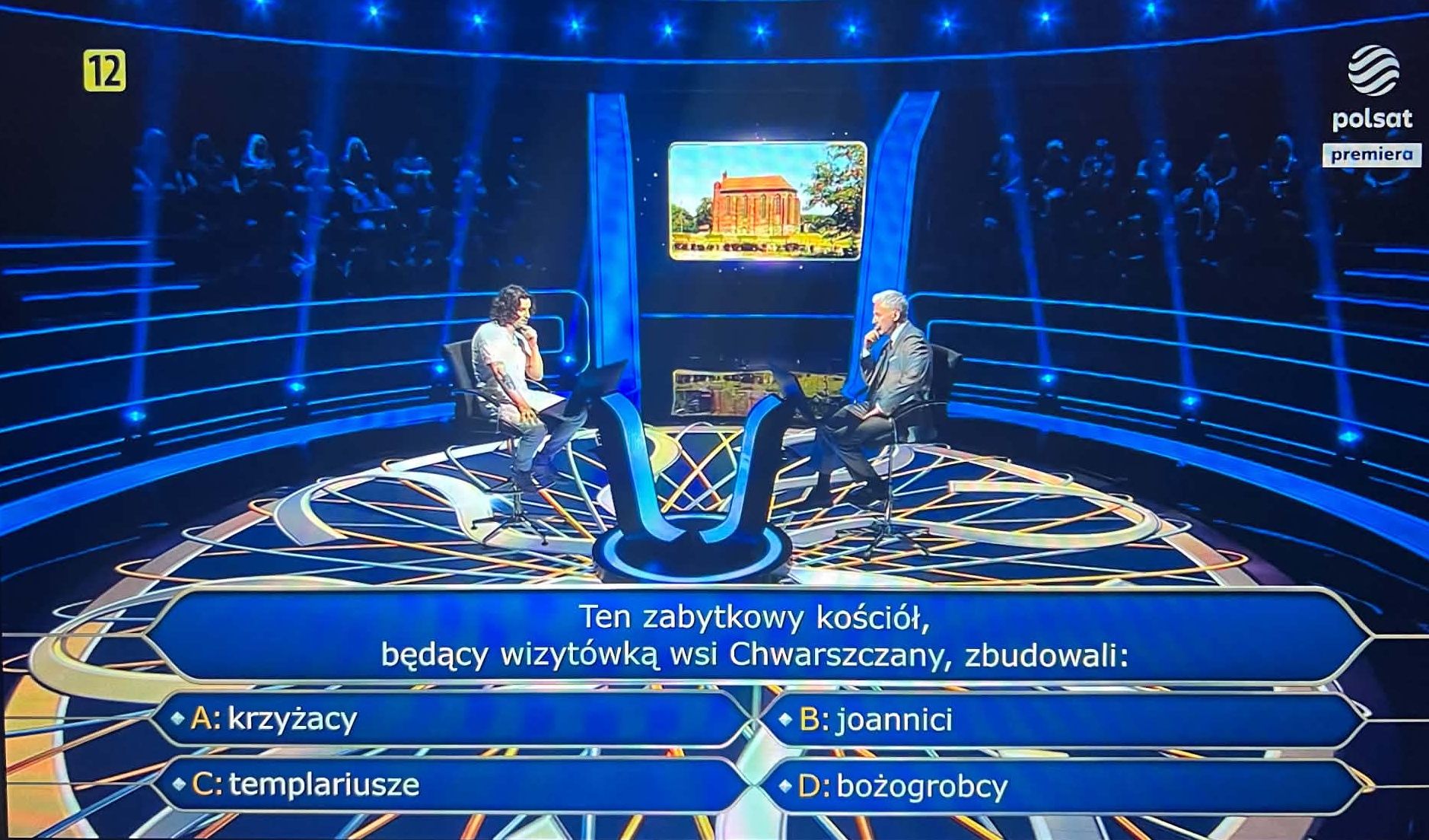 Kadr z programu "Milionerzy"