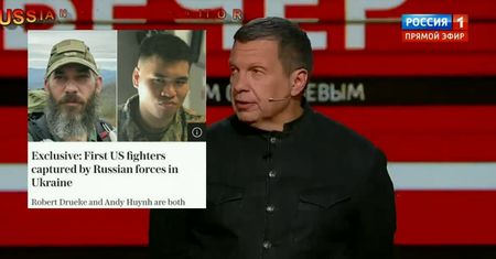 "Będzie proces i kara śmierci". Tak rosyjska TV mówi o schwytanych Amerykanach