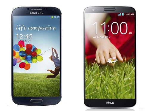 Samsung Galaxy S4 i LG G2