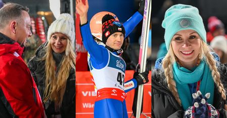 Ewa Bilan-Stoch gorąco dopinguje męża i gawędzi z Andrzejem Dudą podczas zawodów w Zakopanem (ZDJĘCIA)