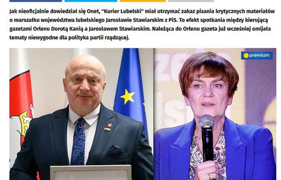 Polska Press po tekście Onetu o „Kurierze Lubelskim” zapowiada „środki przewidziane prawem”