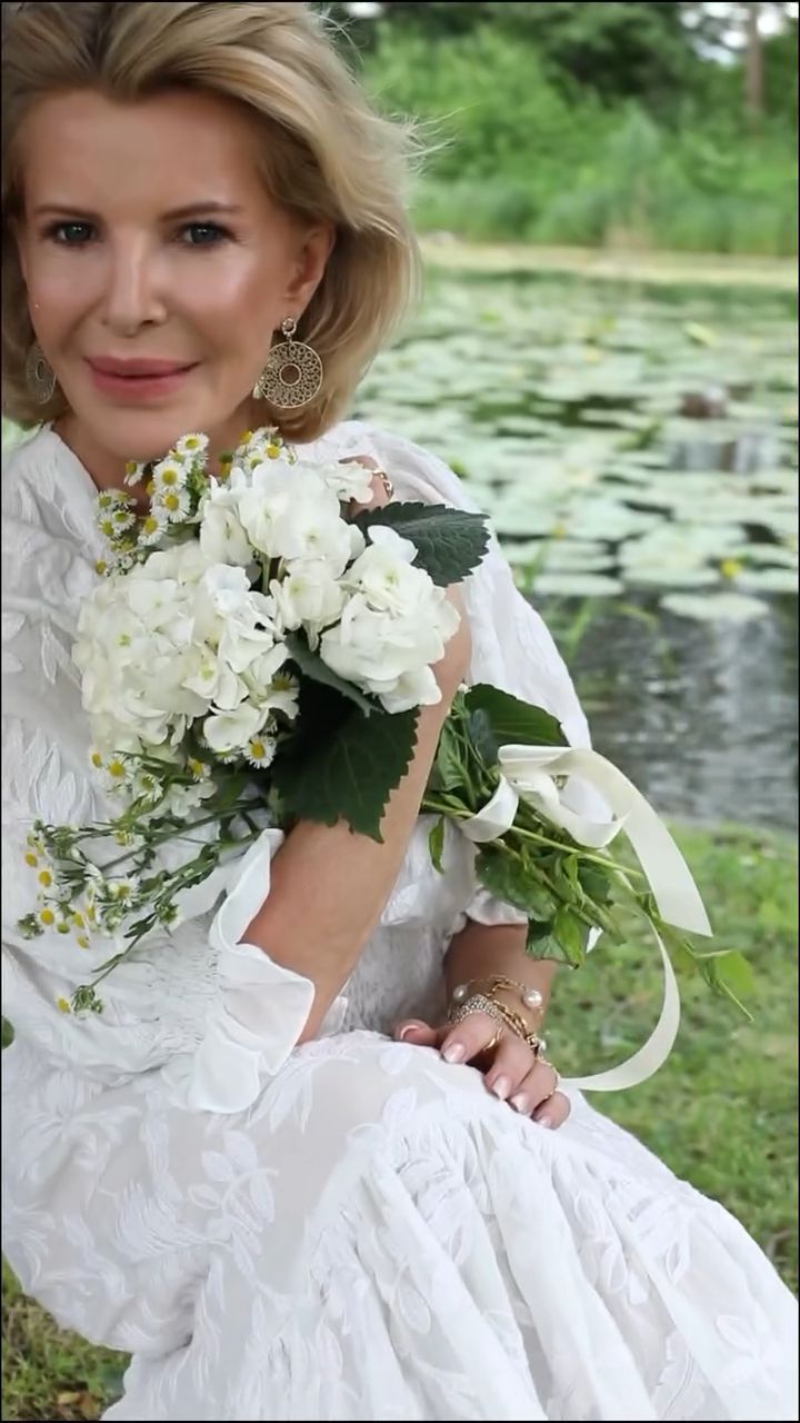 Joanna Racewicz podczas ślubu z samą sobą