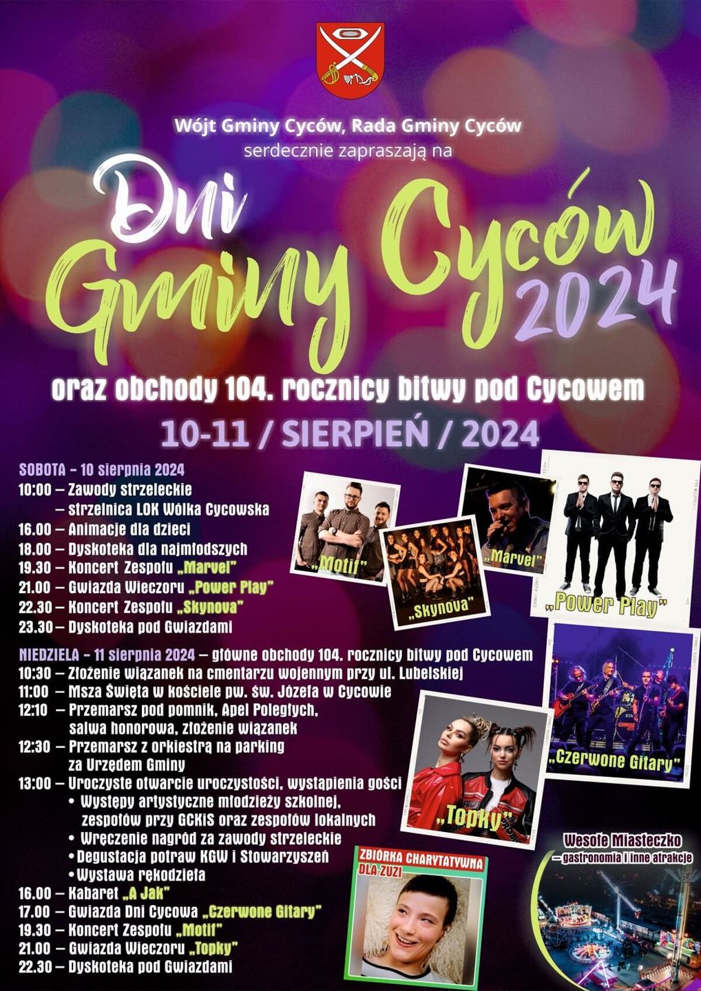 Dni Cycowa 2024 - plakat, program wydarzenia