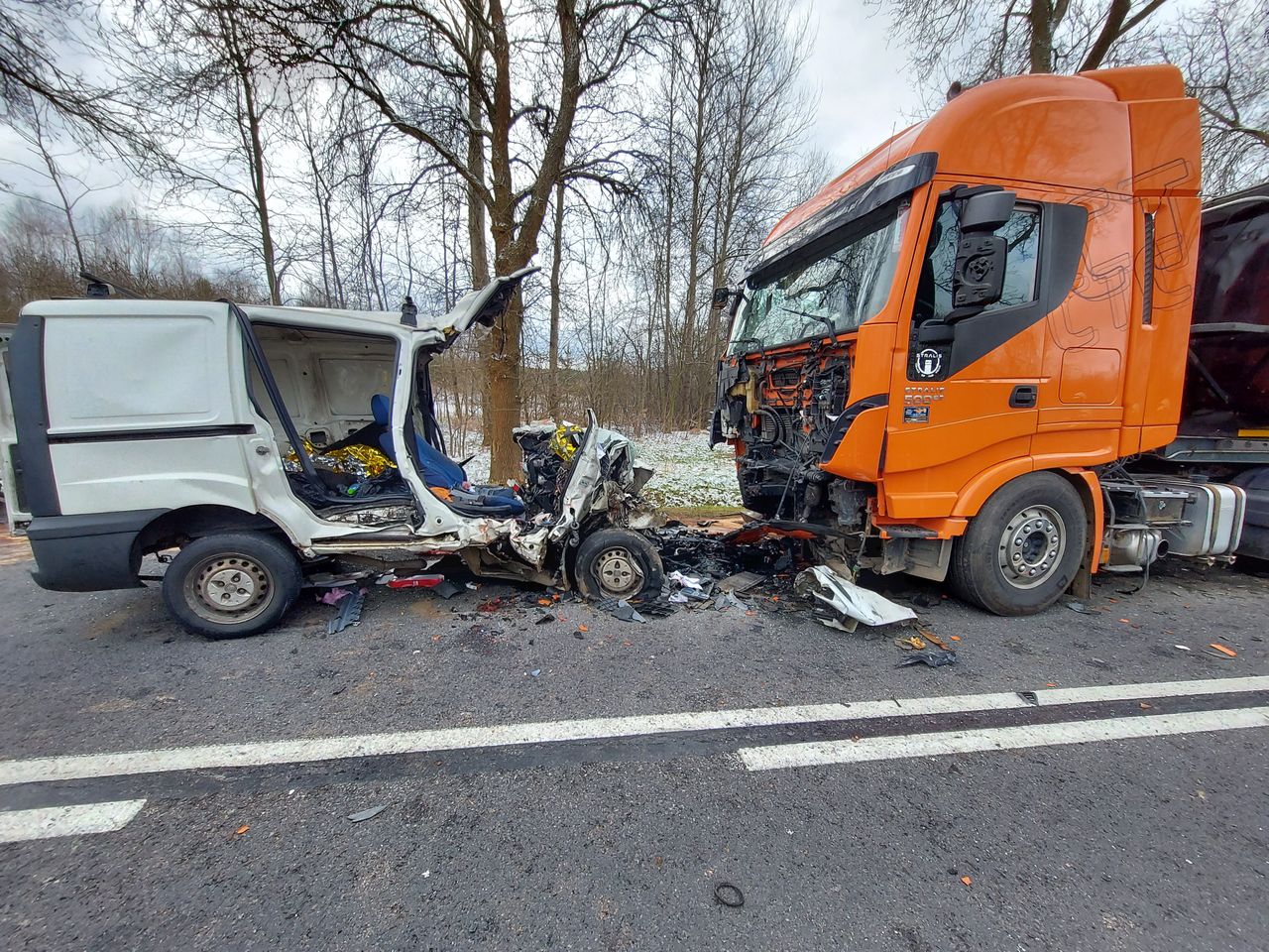 Droga krajowa 42. Tragiczny wypadek, nie żyje małżeństwo