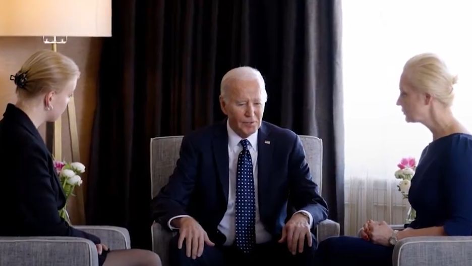 Joe Biden spotkał się z Julią i Darią Nawalnymi / Zrzut ekranu, Prezydent Biden