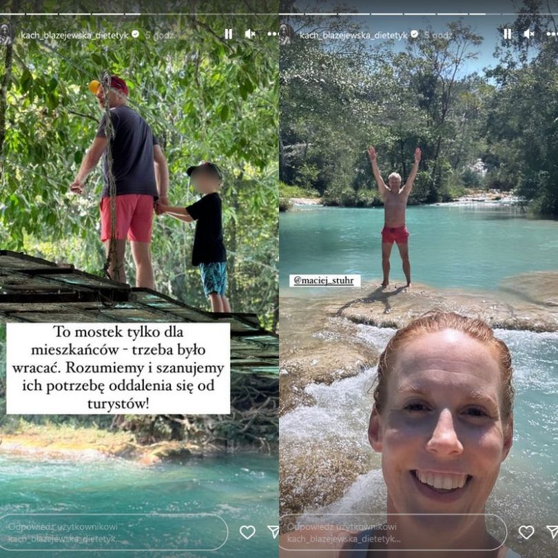 Katarzyna Błażejewska-Stuhr i Maciej Stuhr na wakacjach w Meksyku