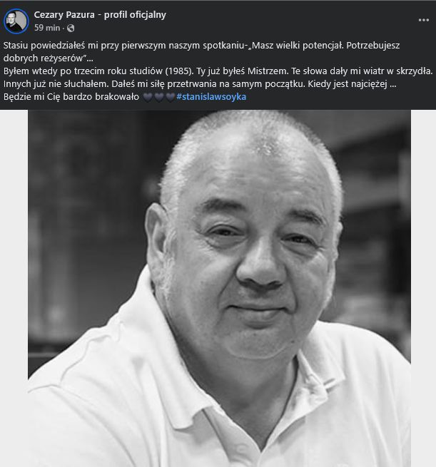 Cezary Pazura pożegnał Stanisława Soykę
