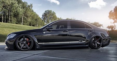 Mercedes-Benz Klasy S po wizycie u Prior Design – szeroko, nisko, mrocznie