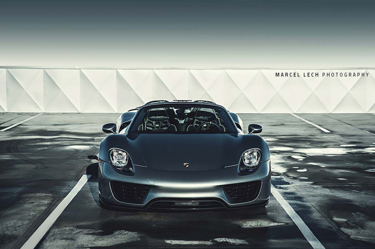 Porsche 918 Spyder o wschodzie słońca [galeria zdjęć]