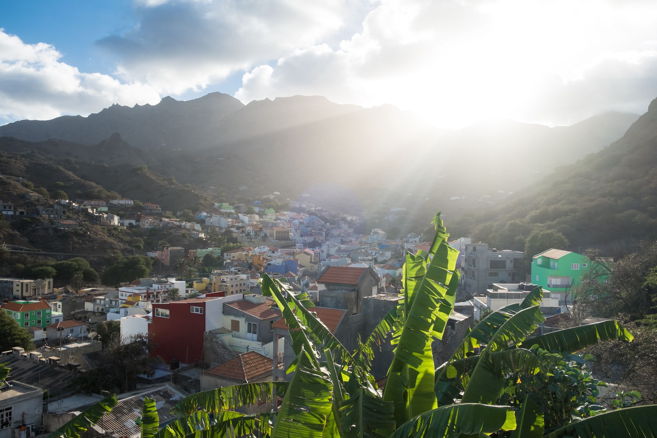 Miasteczko Ribeira Brava na wyspie Sao Nicolau 
