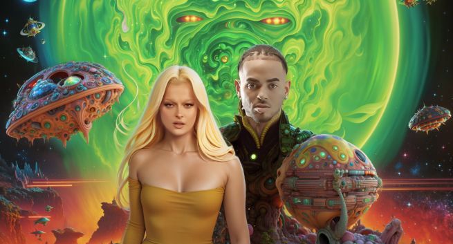 melt immersive studio oraz PNAU, Bebe Rexha i Ozuna w teledysku AI „Stars”