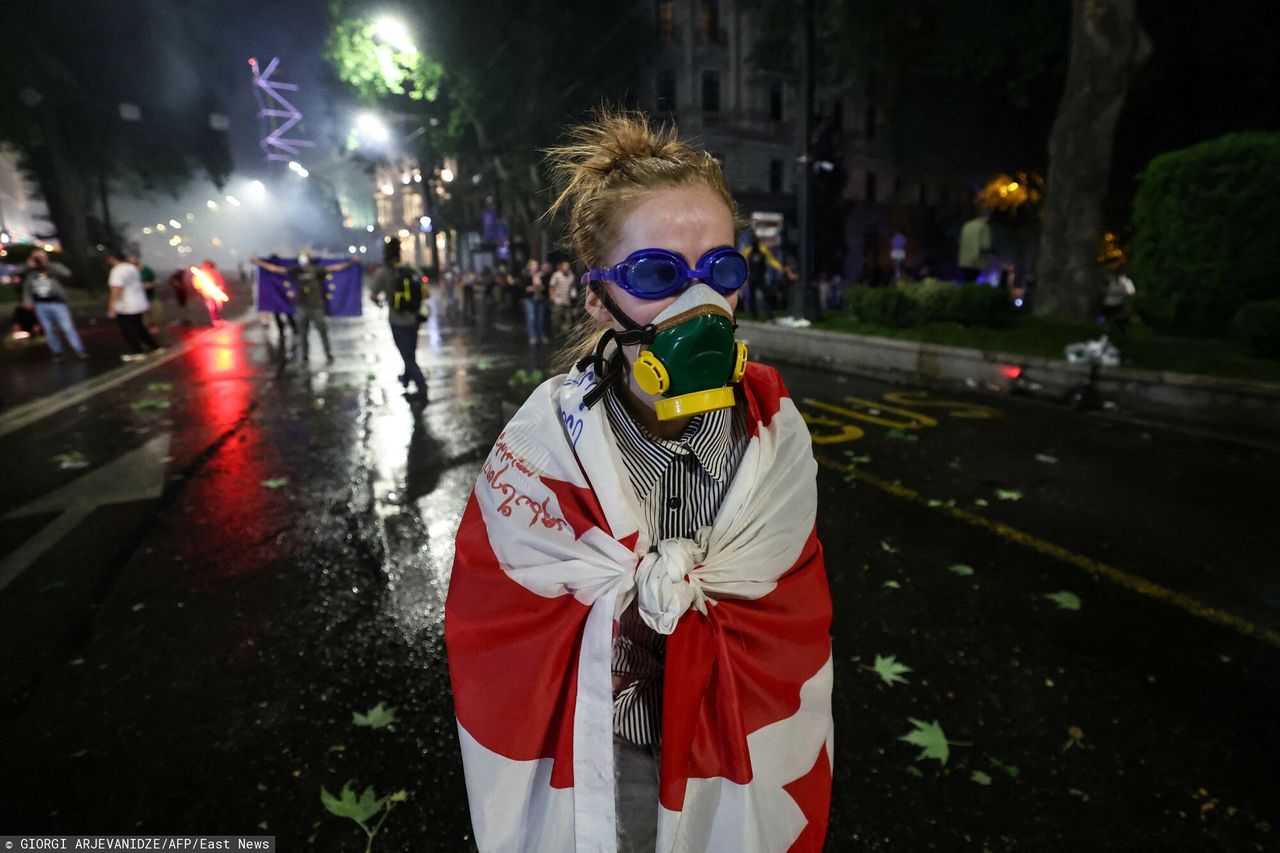 Protesty w Tbilisi