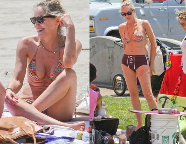 54-letnia Sharon Stone na plaży!