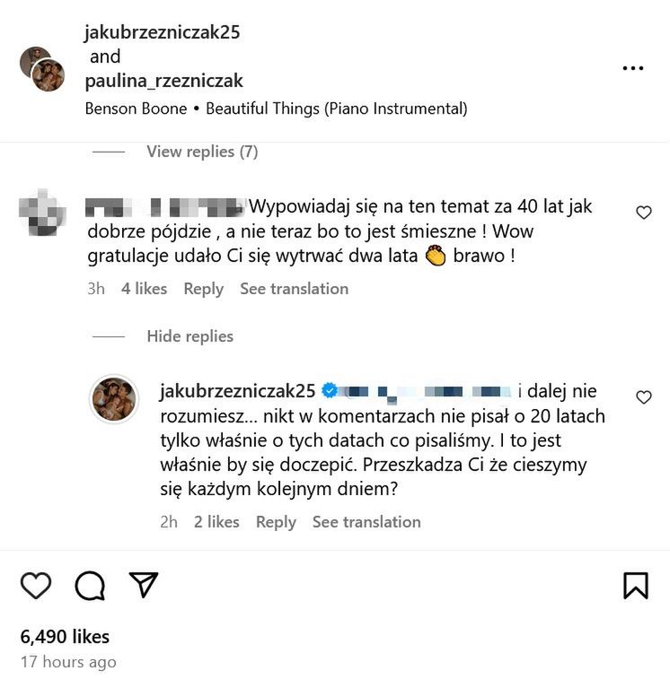 Jakub Rzeźniczak odpowiada na komentarze