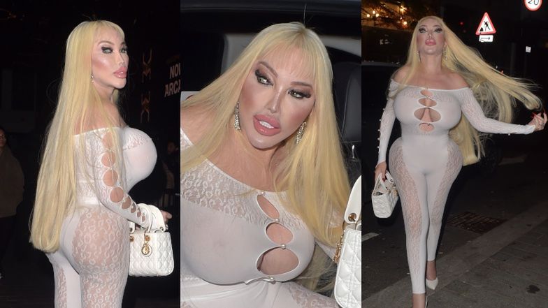 Jessica Alves w ryzykownej stylizacji w Londynie