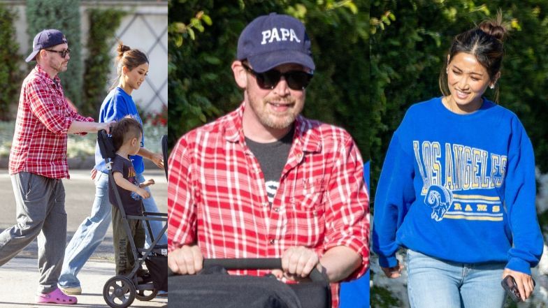 Macaulay Culkin na rodzinnym spacerze