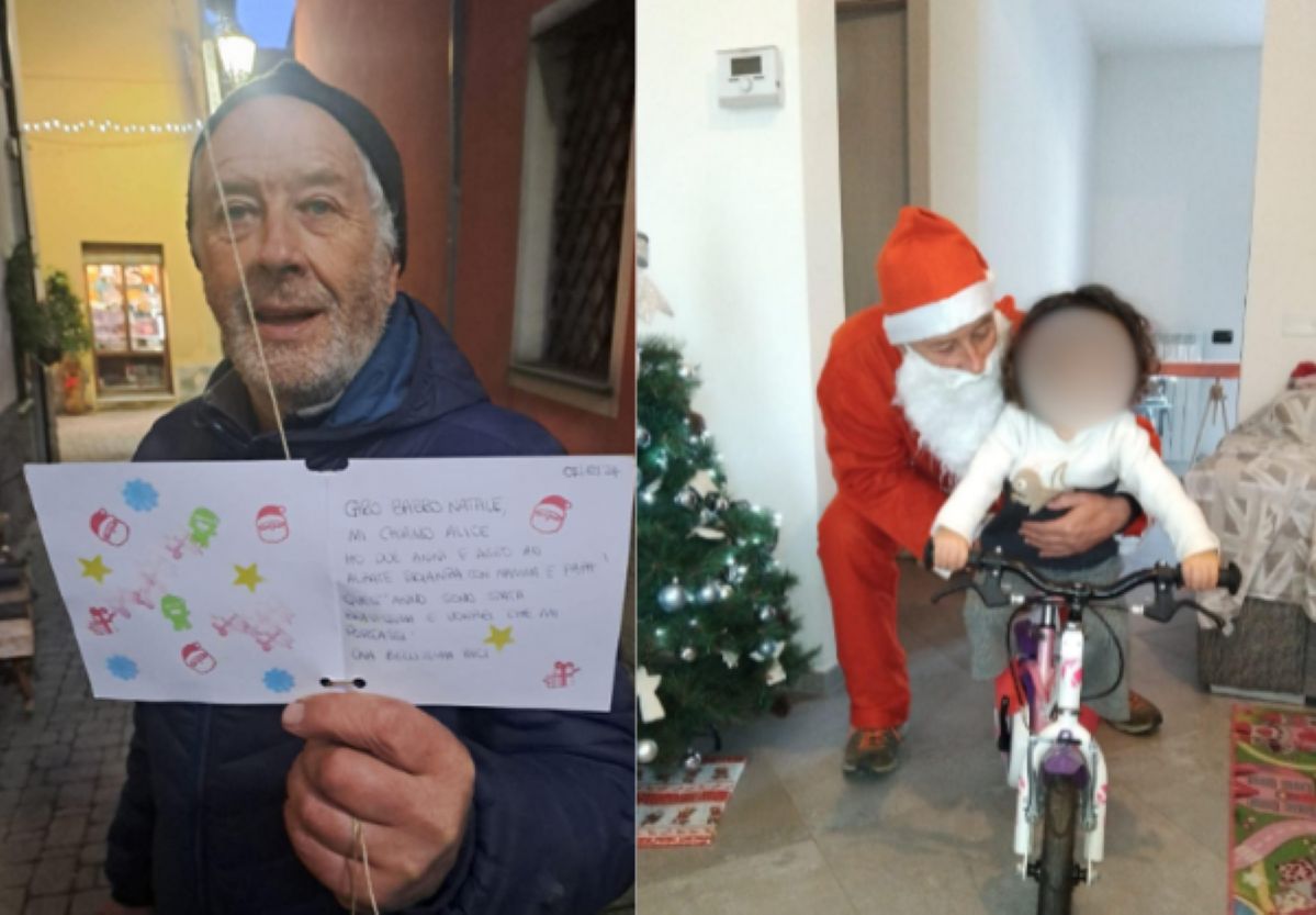 He found a letter to Santa Claus. He decided to make the dream come true.