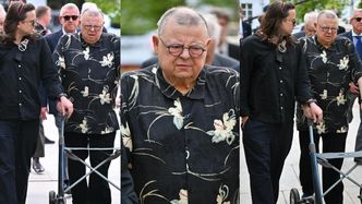 Wojciech Mann razem z synem pojawił się na pogrzebie Andrzeja Olechowskiego (ZDJĘCIA)