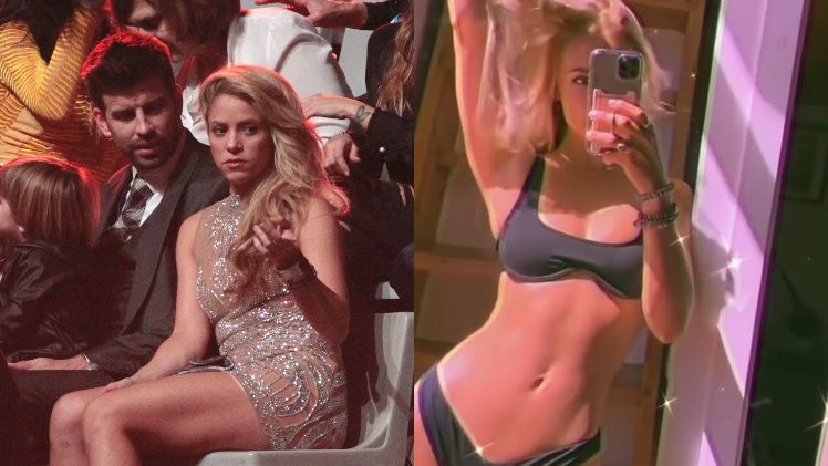 23-letnia kochanka Gerarda Pique wije się w SAMEJ BIELIŹNIE do piosenki Shakiry