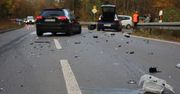 Wypadek na drodze S6 koło Będzina. Zderzyły się dwa pojazdy