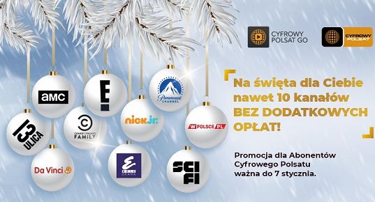 Dostęp do 10 kanałów w ramach otwartego okna w Cyfrowym Polsacie