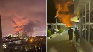 Eksplozje i seria pożarów. Rosyjski kurort zaatakowany dronami