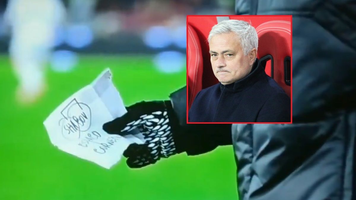 Jose Mourinho przygotował liścik dla swojego bramkarza