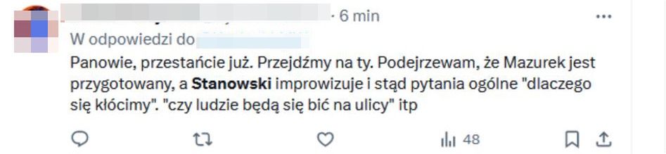Komentarze na X