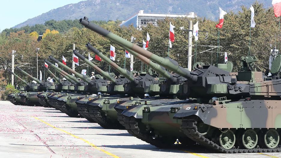 Czołgi K2 wyprodukowane w Korei Południowej dla Polski