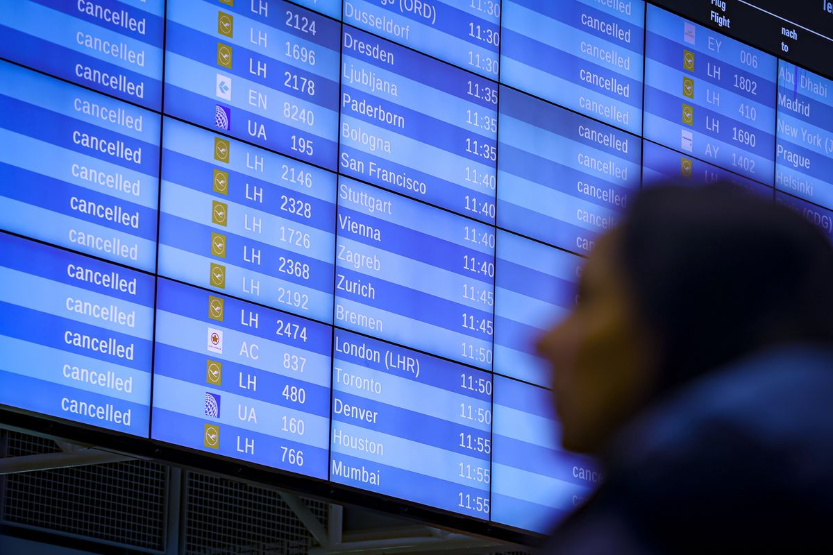 Odwołano większość lotów z lotniska w Monachium