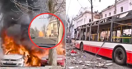 Moment ataku Rosjan na Sumy. Przerażające nagrania świadków