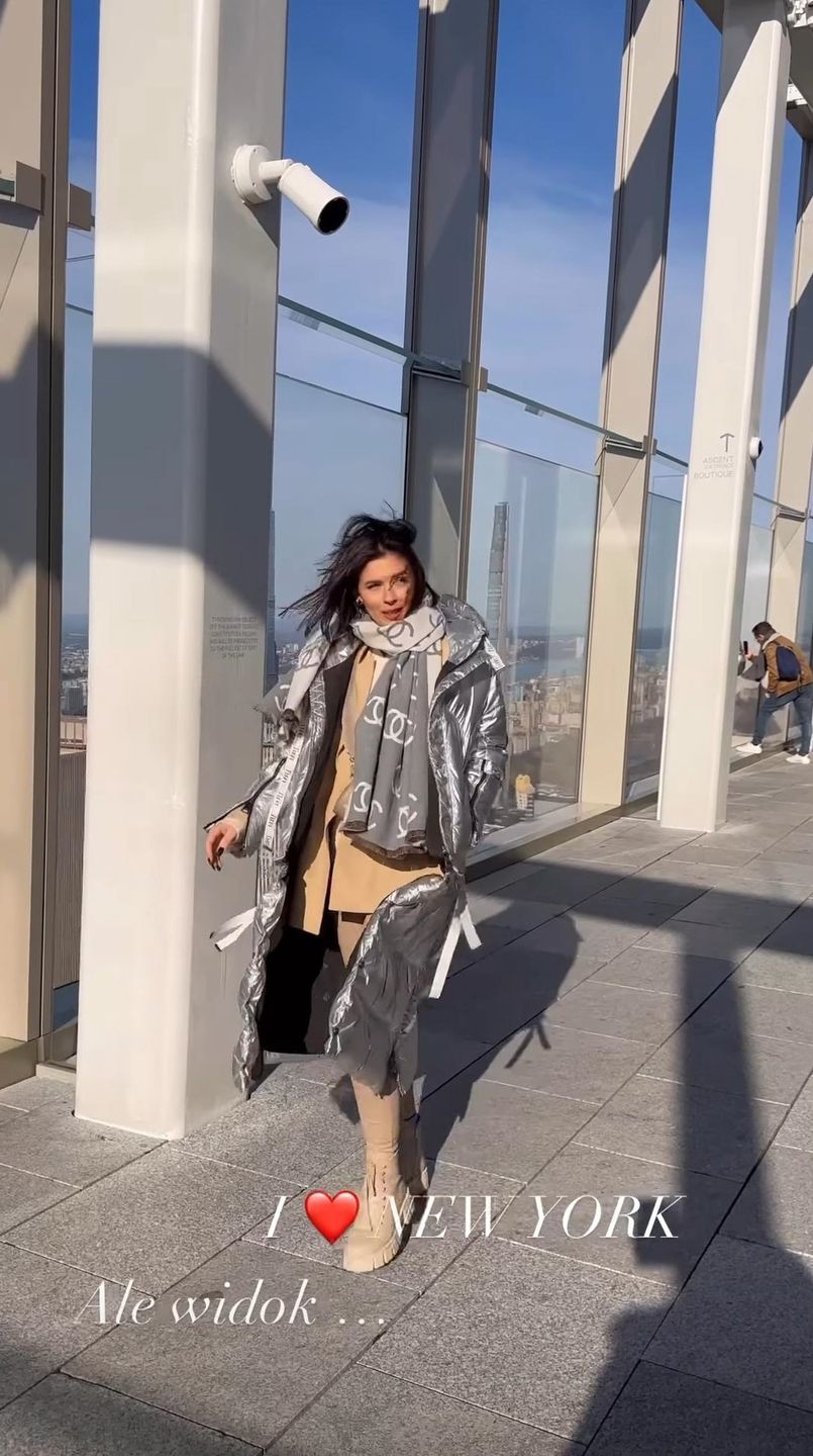 Klaudia Halejcio zwiedza Nowy Jork w towarzystwie ukochanego Oskara