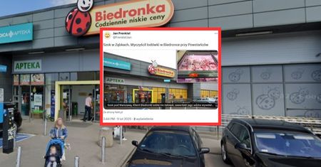 Sensacja w Ząbkach. Klient Biedronki wykupił całą zawartość lodówki