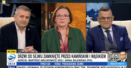 Na wizji zapadła niezręczna cisza. Mina Morozowskiego mówi wszystko