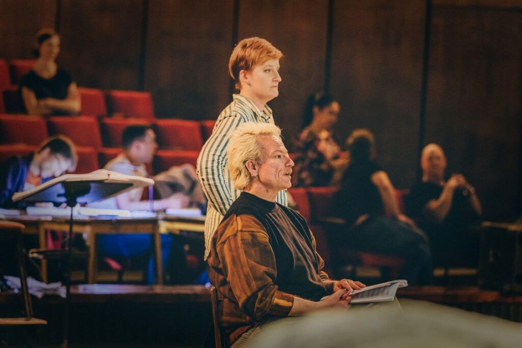 Marta Kluczyńska i Cezary Tomaszewski. Próby do „Ducha wojewody” w Teatrze Wielkim-Operze Narodowej © Marcin Oliva Soto