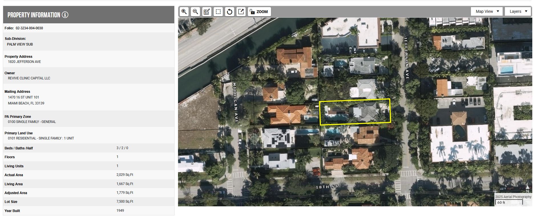 Rezydencja przy 1820 Jefferson Ave (Miami Beach)